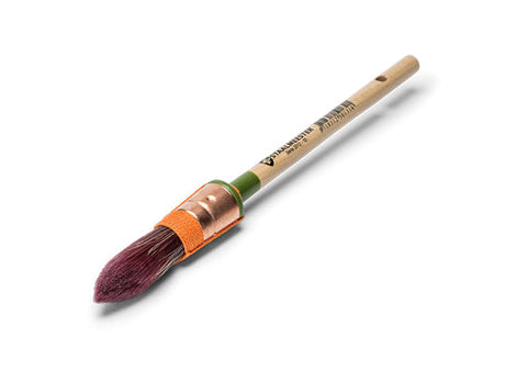 Staalmeester Series 2012 Pointed Sash Paintbrush with wooden handle, designed for furniture detail work.