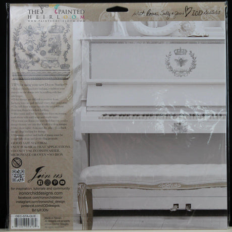 Queen Bee Decor Stamp by IOD - Iron Orchid Designs @ Painted Heirloom