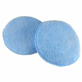 Fusion Mineral Paint round blue microfiber applicator pad for paint or finishing oil application.