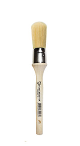 Staalmeester Round Wax Brush Series 3600 with wooden handle.