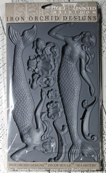 Sea Sisters Decor Mould by IOD - Iron Orchid Designs @ Painted Heirloom