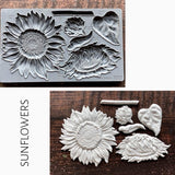 Sunflowers Decor Mould by IOD - Iron Orchid Designs @ Painted Heirloom