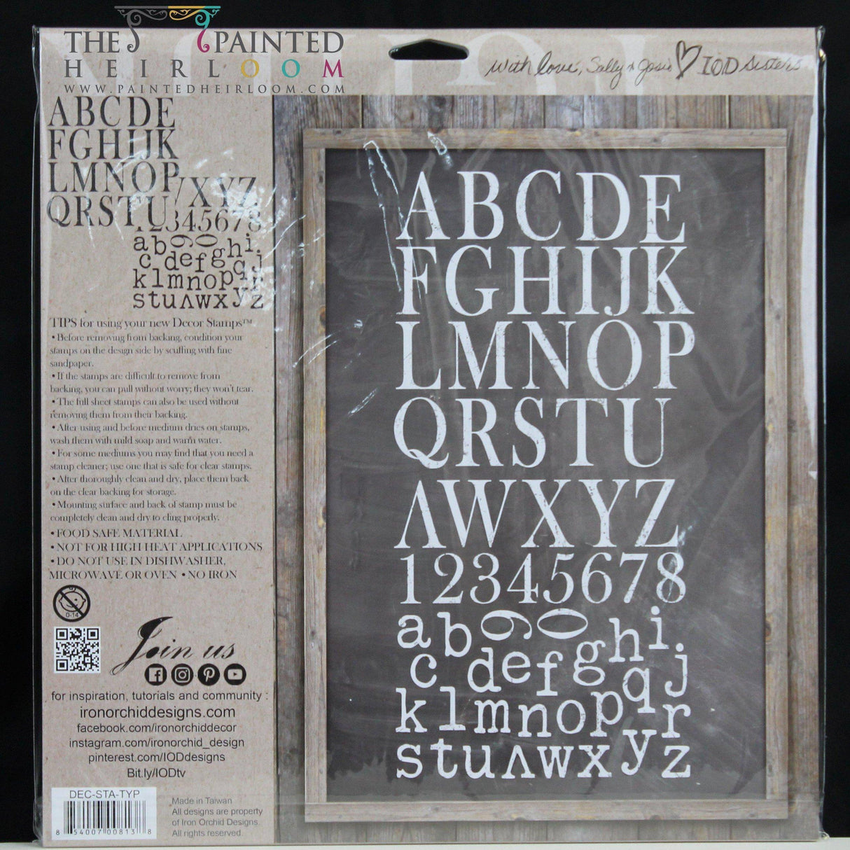 Typesetting Decor Stamp by IOD - Iron Orchid Designs @ Painted Heirloom