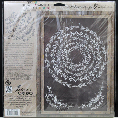 Wreath Builder Classic Decor Stamp by IOD - Iron Orchid Designs @ Painted Heirloom